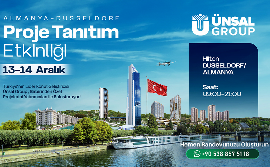 Modern yaşamın mimarı Ünsal Group, Almanya’da yeni projelerini yatırımcılarla buluşturacak